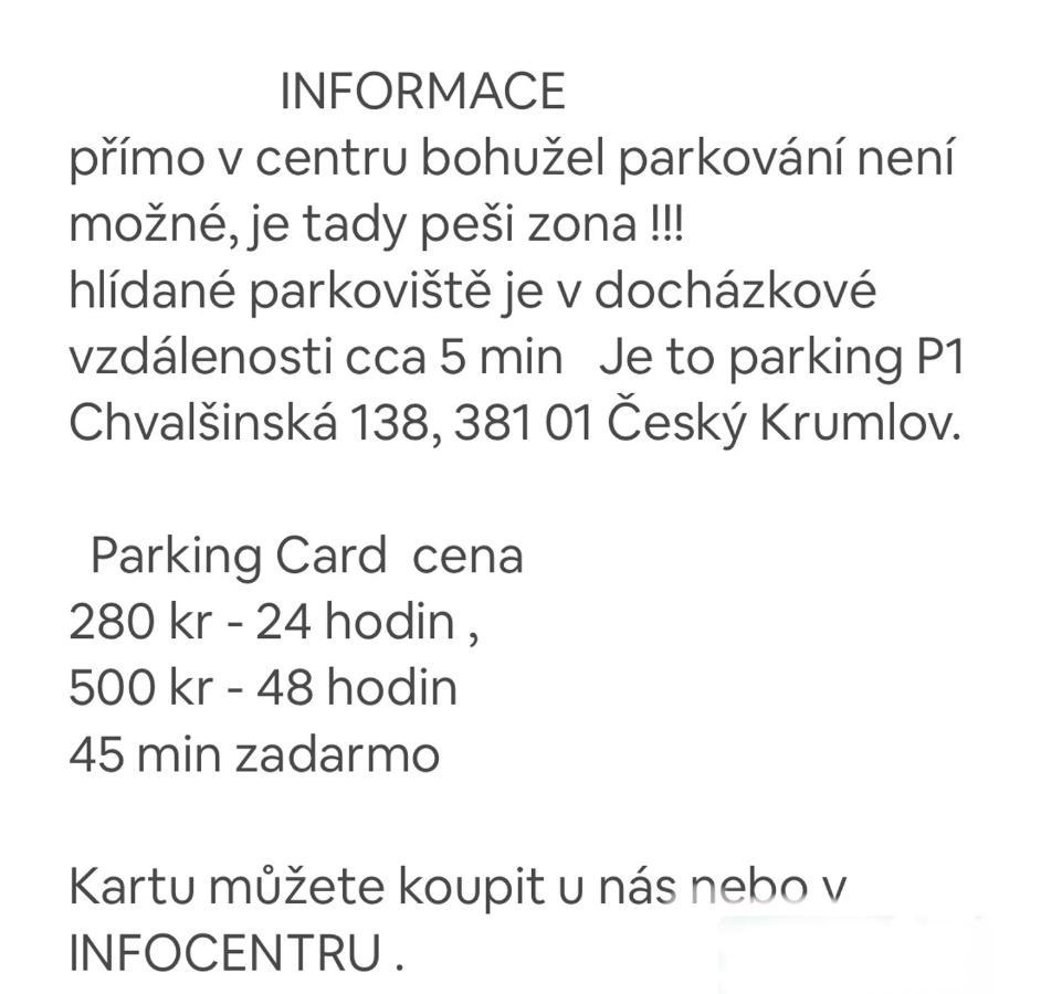 Apartman Galant Český Krumlov Exteriér fotografie